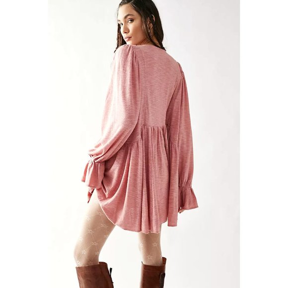 Free People Don't Call Me Baby Swing Tunic Mini Dress NWT - MEDIUM - Picture 3 of 7